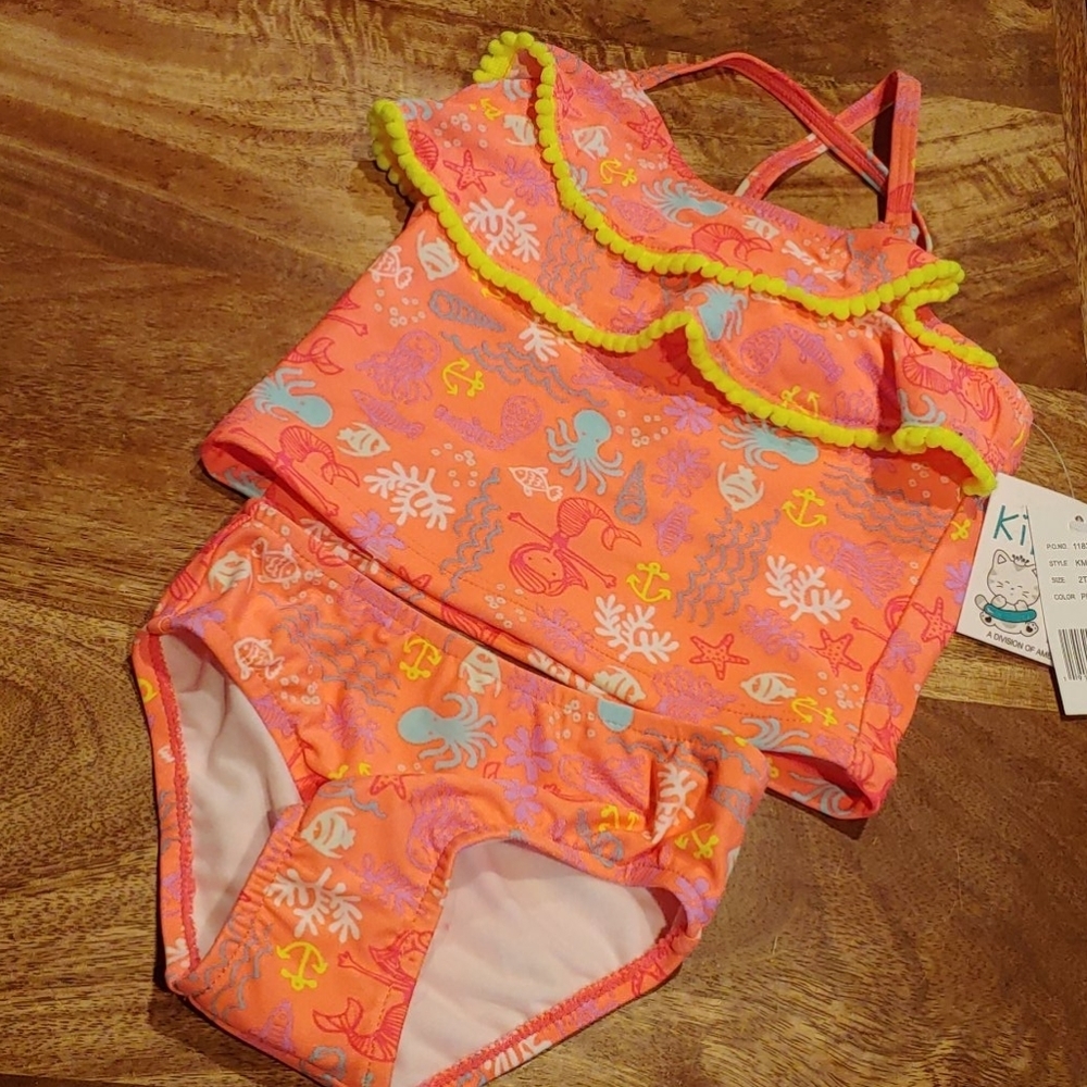 NWT Kiki & Max Tankini Size 2T